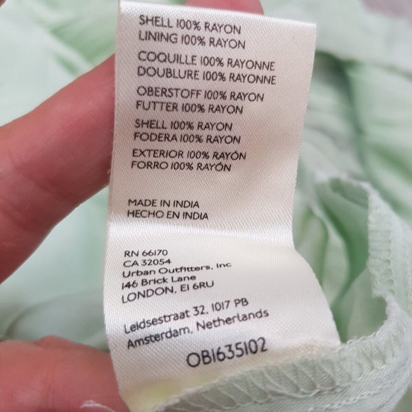 Free People Yara Maxi Dress XS UK 6 Mint Green Wedding Boho Ruffle Event BN - Picture 12 of 16